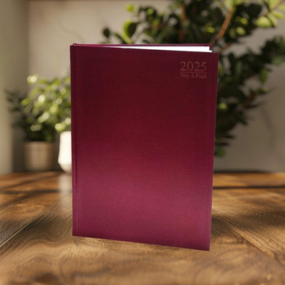 Tallon Red 2026 A4 Diary Planner Day A Page Hard Cover Business Organiser Year Planner