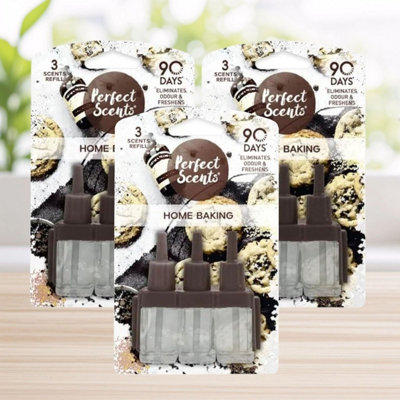 B&Q 3X Plug In Refill For Febreze 3Volution Home Baking Perfect Scents