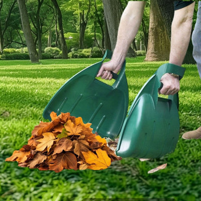 Shop4allsorts Leaf Grabbers With Handles Heavy Duty Garden Leaf Collector Set Garden Scoop Grabber Pair