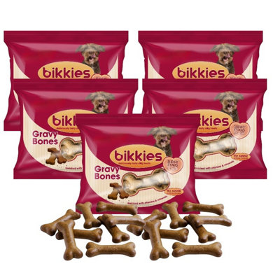Munch & Crunch 5X Beef Gravy Bones Dog Biscuit Treats Tasty Pet Treat Bone 300G from B&Q
