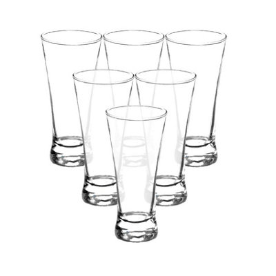 Shop4allsorts 2X 6 Flared Shot Glasses 60Ml 1/8 Pint Mini Tasting Glass Liquor Vodka Shots from B&Q