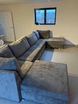 Lux U Shape - Coal Fullback Sofas