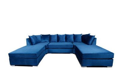 B&Q Lux U Shape - Plush Velvet Sofas