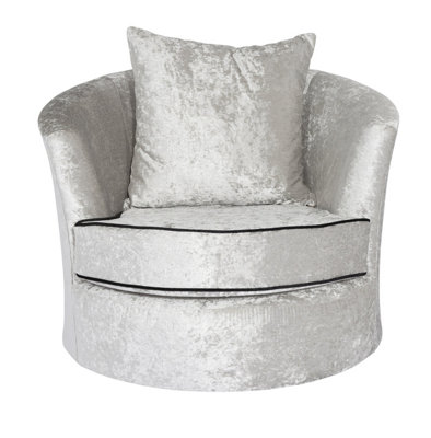 Silver Verona Crushed Velvet Sofas