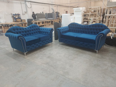 Elegance 3+2 - Marine Blue Sofas