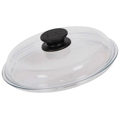Novecrafto Universal Pan Lid 26Cm - Tempered Glass Cookware Lid With Heat Resistant Knob For Frying Pans, Woks & Pots - Replacement Pan Cover