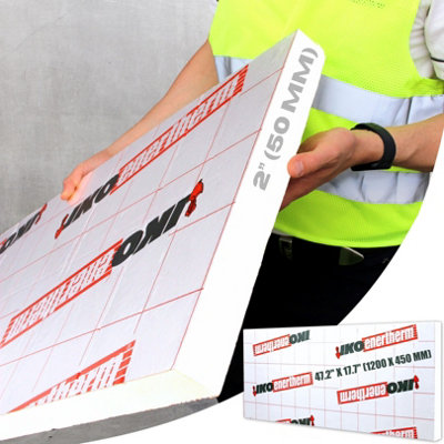 Novecrafto 5Pcs Pir Insulation Board With Aluminium Foil Layer 1200 X 450mmRigid Thermal Panel For WallFloorRoof And Shed Insulation from B&Q