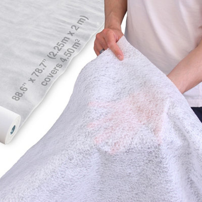 B&Q -  Non Woven Geotextile Membrane2.25M X 2M (4.5M²)100 Gsm Drainage Fabric For SoakawaysFrench Drain & Gravel