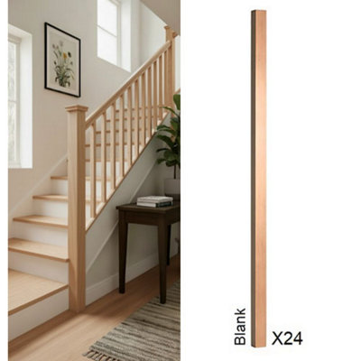 Hemlock Spindle Blank 32mm X 32mm X 900mm24 Pack Uk Manufactured Traditional Products Ltd from B&Q