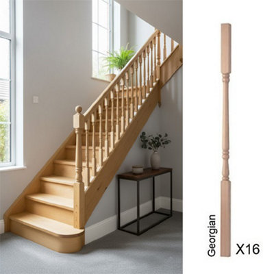 Hemlock Spindle Georgian 32mm X 32mm X 900mm16 Pack Uk Manufactured Traditional Products Ltd from B&Q