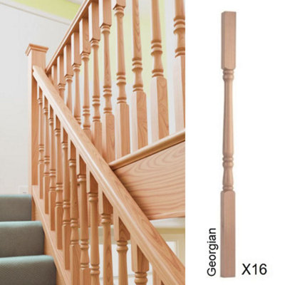 Hemlock Spindle Georgian 41mm X 41mm X 900mm16 Pack Uk Manufactured Traditional Products Ltd from B&Q