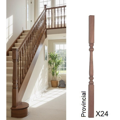 Sapele Spindle Provincial 41mm X 41mm X 900mm24 Pack Uk Manufactured Traditional Products Ltd from B&Q