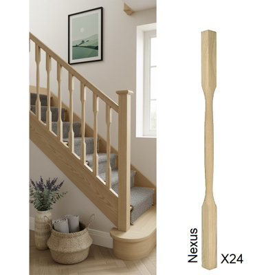 Ash Spindle Nexus 41mm X 41mm X 900mm24 Pack Uk Manufactured Traditional Products Ltd from B&Q