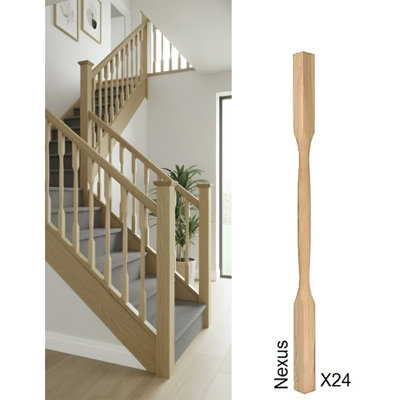 Hemlock Spindle Nexus 41mm X 41mm X 900mm24 Pack Uk Manufactured Traditional Products Ltd from B&Q