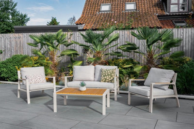 Norfolk Leisure Norfolk Collection Stratton Mocha Lounge Set from B&Q