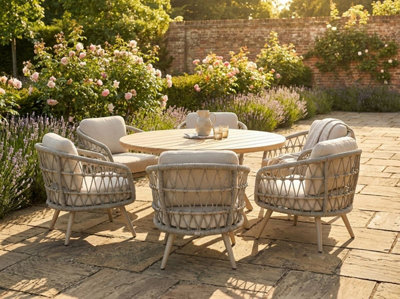 Norfolk Leisure Norfolk Collection Salora Low Six Seat Dining Set from B&Q
