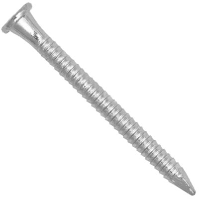B&Q -  Galvanised Annular Ring Shank Nails Length: 80mm ( Pack Of: 20 ) Bright Zinc Coating For Secure Wood