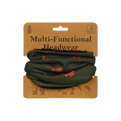 Bartleby Multifunctional Fleece Lined Snood Headwear Country Pheasant from B&Q