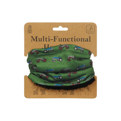 Bartleby Multifunctional Fleece Lined Snood Headwear Retro Tractors from B&Q