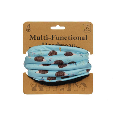 Bartleby Multifunctional Fleece Lined Snood Headwear Hedgehogs from B&Q