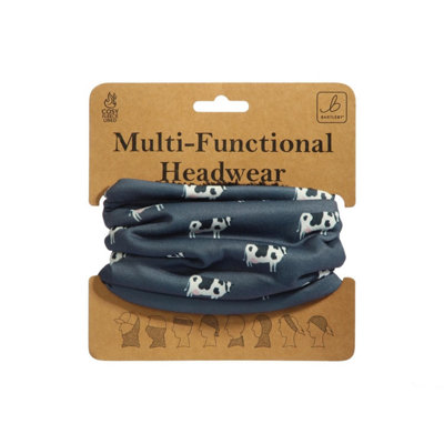 Bartleby Multifunctional Fleece Lined Snood Headwear Standing Cow from B&Q