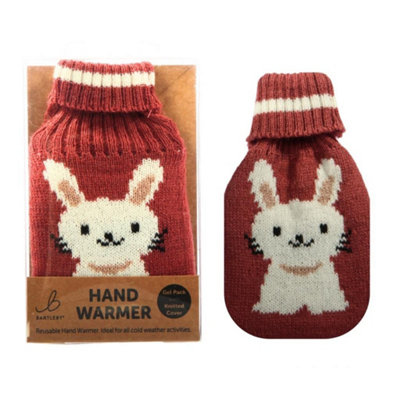 Bartleby Reuseable Knitted Cover Hand Warmer - Rabbit