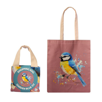 Bartleby Shopper Bag Garden Blue Tit from B&Q