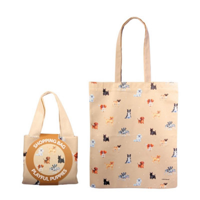 Bartleby Shopper Bag  Playful Puppies from B&Q