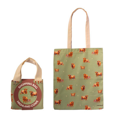 Bartleby Shopper Bag Highland Cows from B&Q