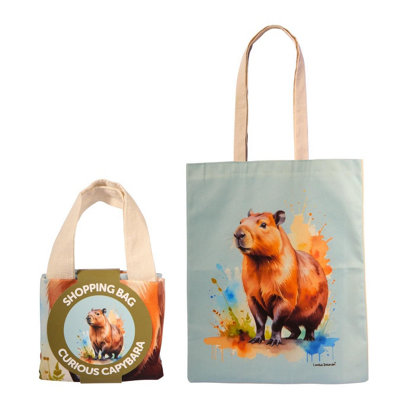 Bartleby Shopper Bag Curious Capybara from B&Q