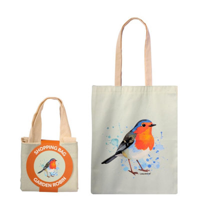 Bartleby Shopper Bag Garden Robin from B&Q