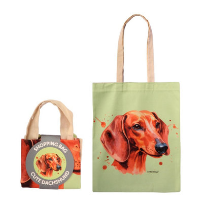 Bartleby Shopper Bag Cute Dachshund from B&Q