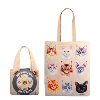 B&Q -  Shopper Bag  Crazy Cats
