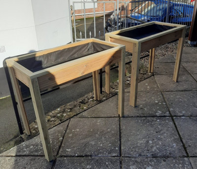 B&Q -  Wheelchair Accessible Raised Decking Planter Trough 100Cm X 50Cm