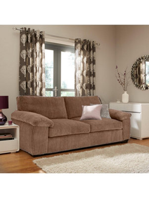 SquareBoxx Capri Jumbo Cord Sofa3 Seater from B&Q