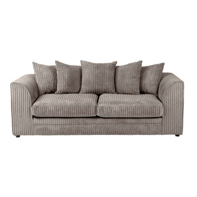 SquareBoxx Lennox Grey Sofa Set 3 Seater Sofa from B&Q