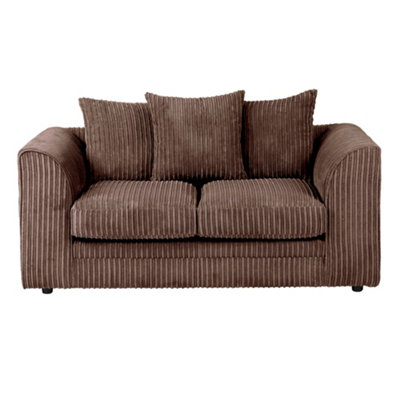 SquareBoxx Lennox Chocolate 2 Seater Sofa from B&Q