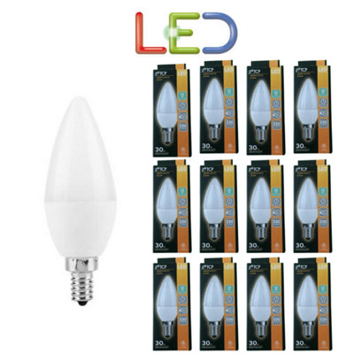 12 X Tcp Candle Led 4.4W Light Bulb Ses Warm White Long Life Quality E14 2700K from B&Q