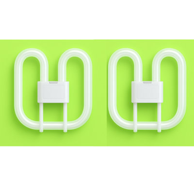 2 X 2D 4 Pin 28W Compact Fluorescent Lamp Bulb Cfl 2050 Lumen White 3500K Gr10Q from B&Q