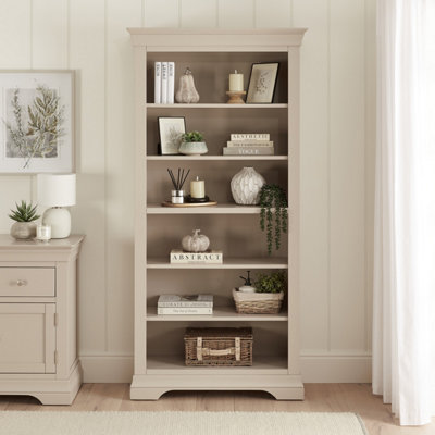 The Furniture Market Wilmslow Dove Grey Painted Tall Large Bookcase from B&Q