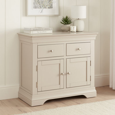 The Furniture Market Wilmslow Dove Grey Painted Medium 2 Drawer 2 Door Sideboard from B&Q