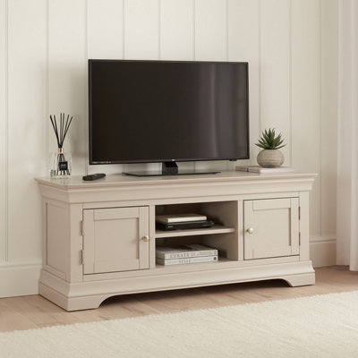 The Furniture Market Wilmslow Dove Grey Painted Widescreen Tv Unit Stand Up To 60 Tv Size from B&Q