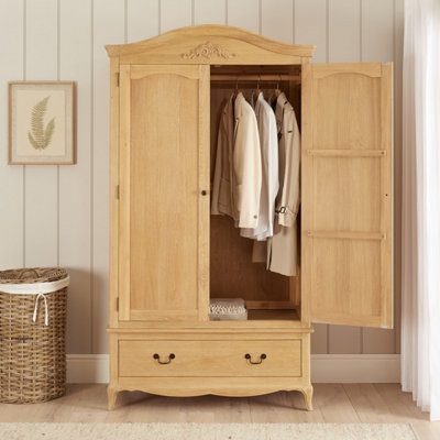 The Furniture Market French Chateau Oak Double Wardrobe from B&Q