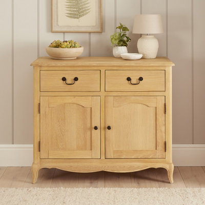 The Furniture Market French Chateau Oak Medium 2 Door Sideboard With 2 Drawers from B&Q