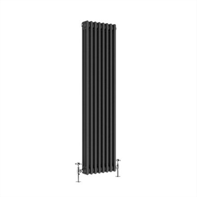 G-Rad G-Rad Anthracite Triple Column Vertical Cast Iron Radiator(H) 1500 X (W) 375mm from B&Q