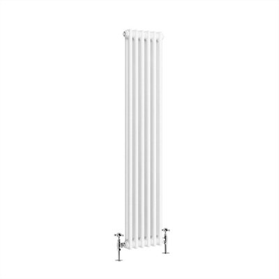 G-Rad G-Rad White Double Column Vertical Cast Iron Radiator(H) 1500 X (W) 285mm from B&Q