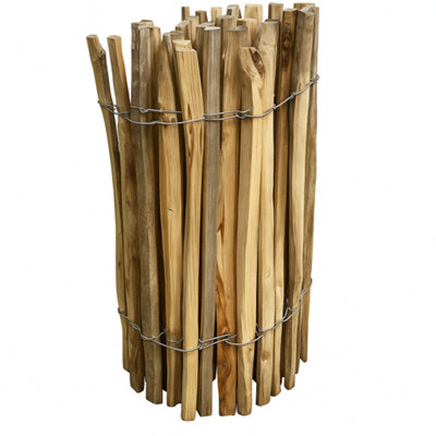 B&Q -  Chestnut Paling Fencing 3Ft X 9 M Wide X 5Cm Deep 2 Wire