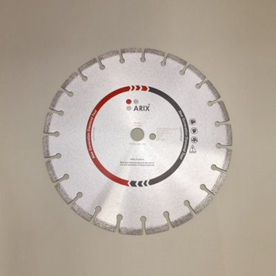 Arix Hx40C 350mm Concrete Diamond Blade 25.4 Bore + Pin Hole from B&Q
