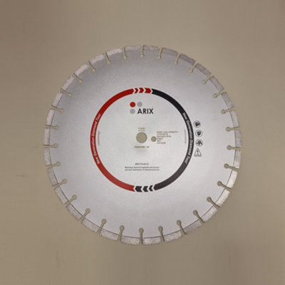 Arix Fx20 450mm Floor Saw Blade 25.4 Bore +Pin Hole from B&Q