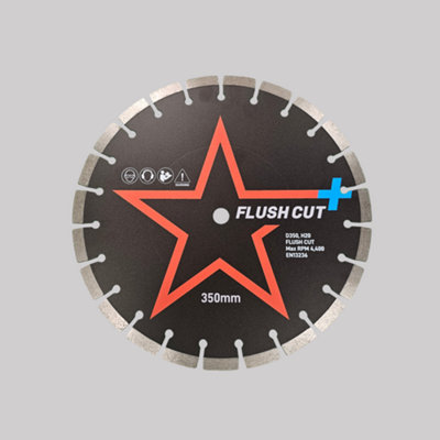 350mm Hdp Star+ Flush Cut Diamond Blade 20mm Bore from B&Q